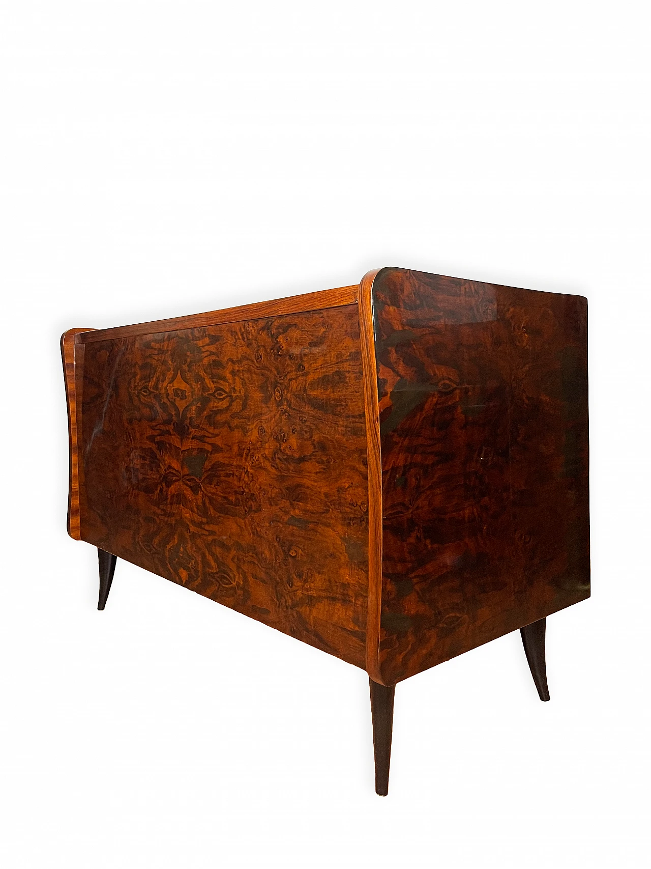 Rosewood storage chest in Art Deco style, 1960s 20