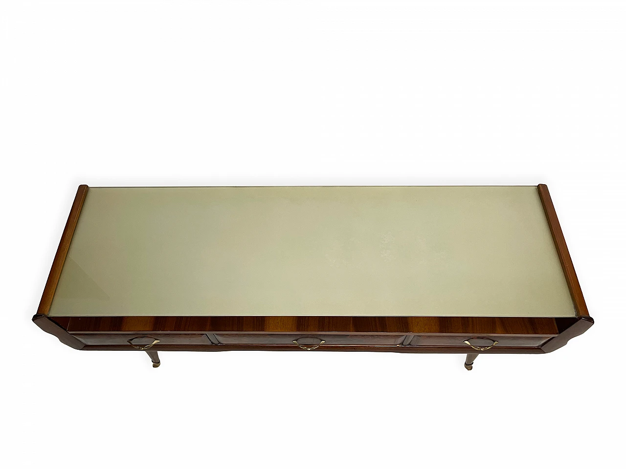 Walnut console table in the style of Ico Parisi, 1950s 6