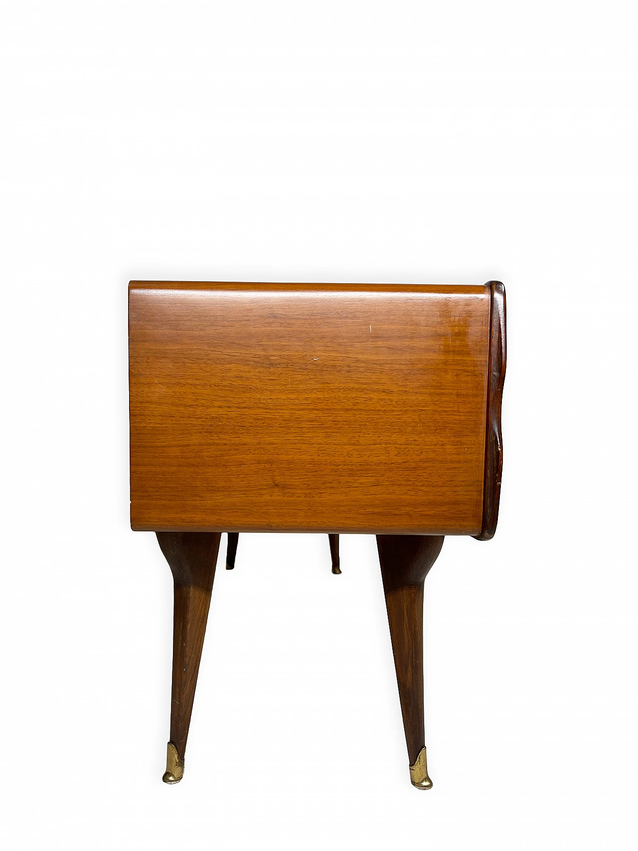 Walnut console table in the style of Ico Parisi, 1950s 12