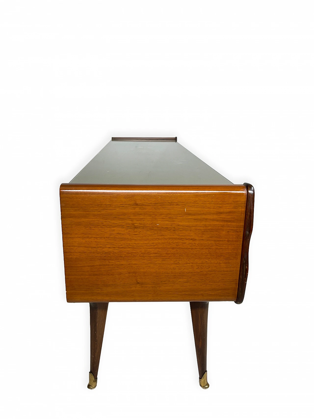 Walnut console table in the style of Ico Parisi, 1950s 13