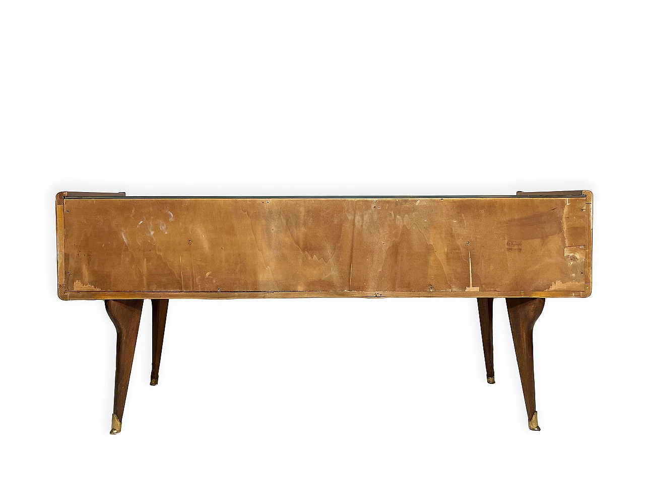 Walnut console table in the style of Ico Parisi, 1950s 14