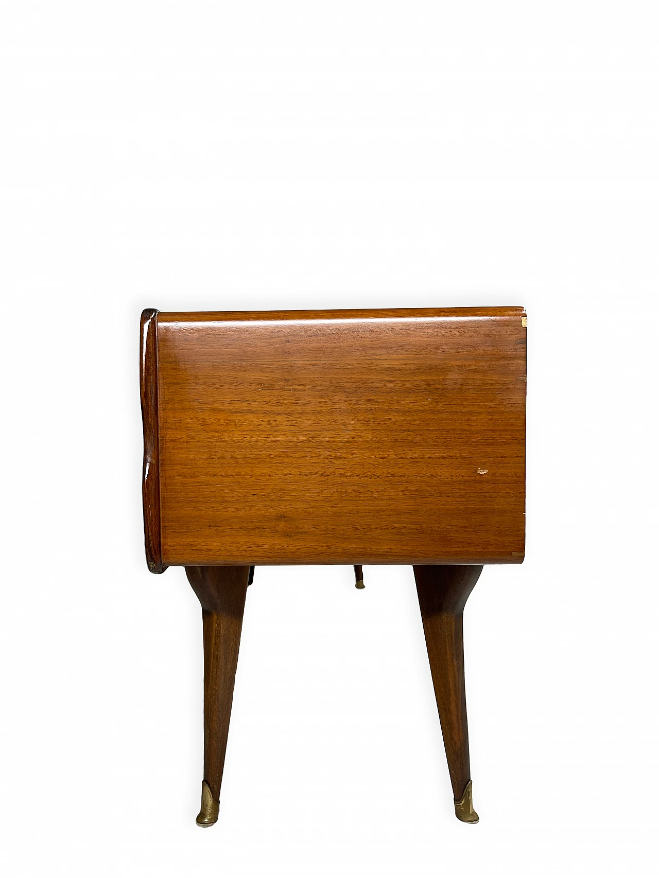 Walnut console table in the style of Ico Parisi, 1950s 15