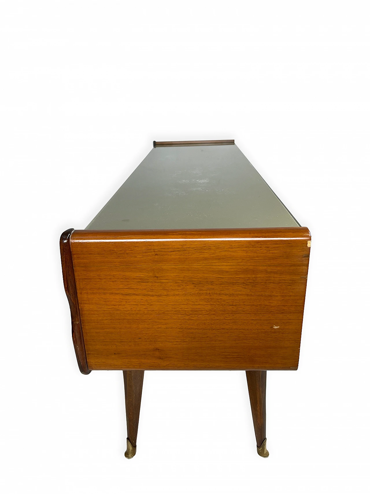 Walnut console table in the style of Ico Parisi, 1950s 16