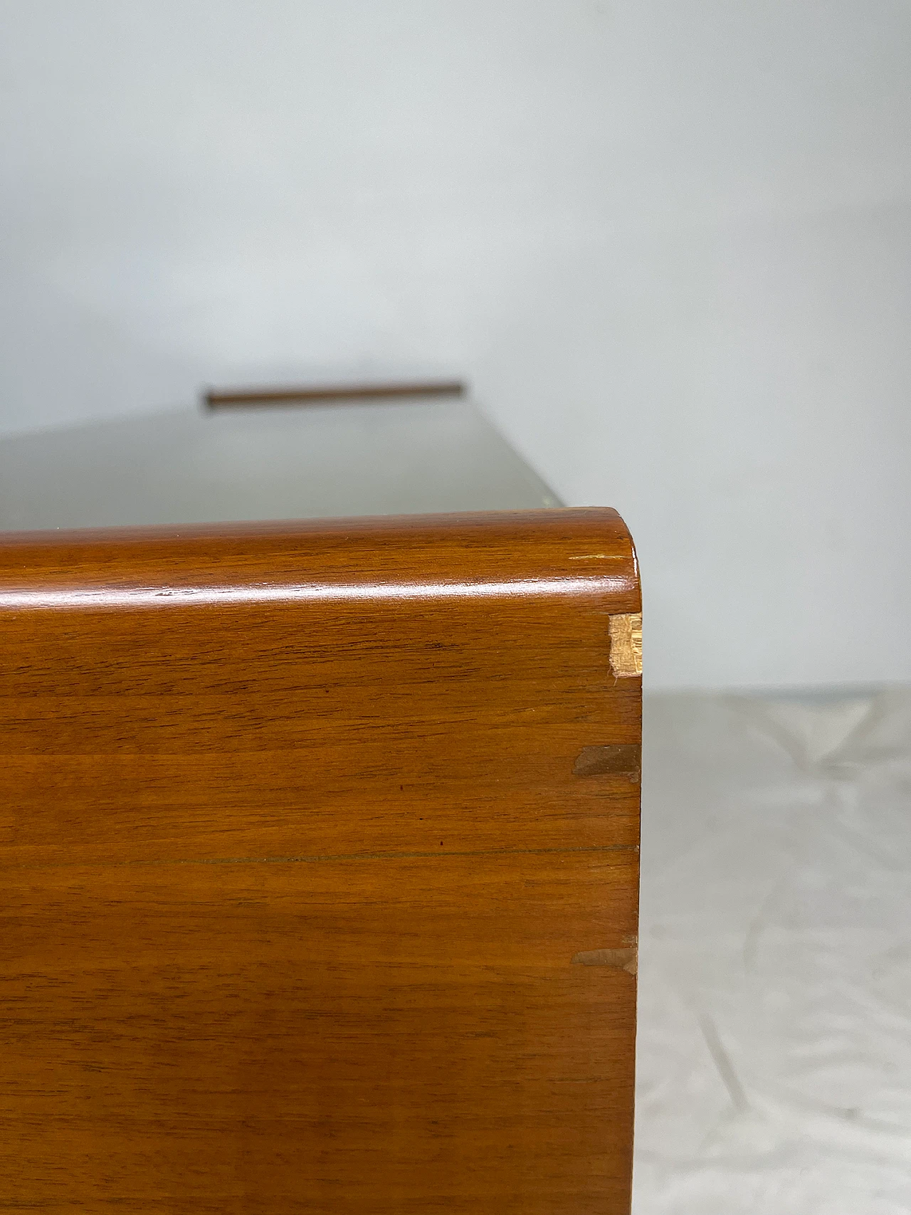 Walnut console table in the style of Ico Parisi, 1950s 17