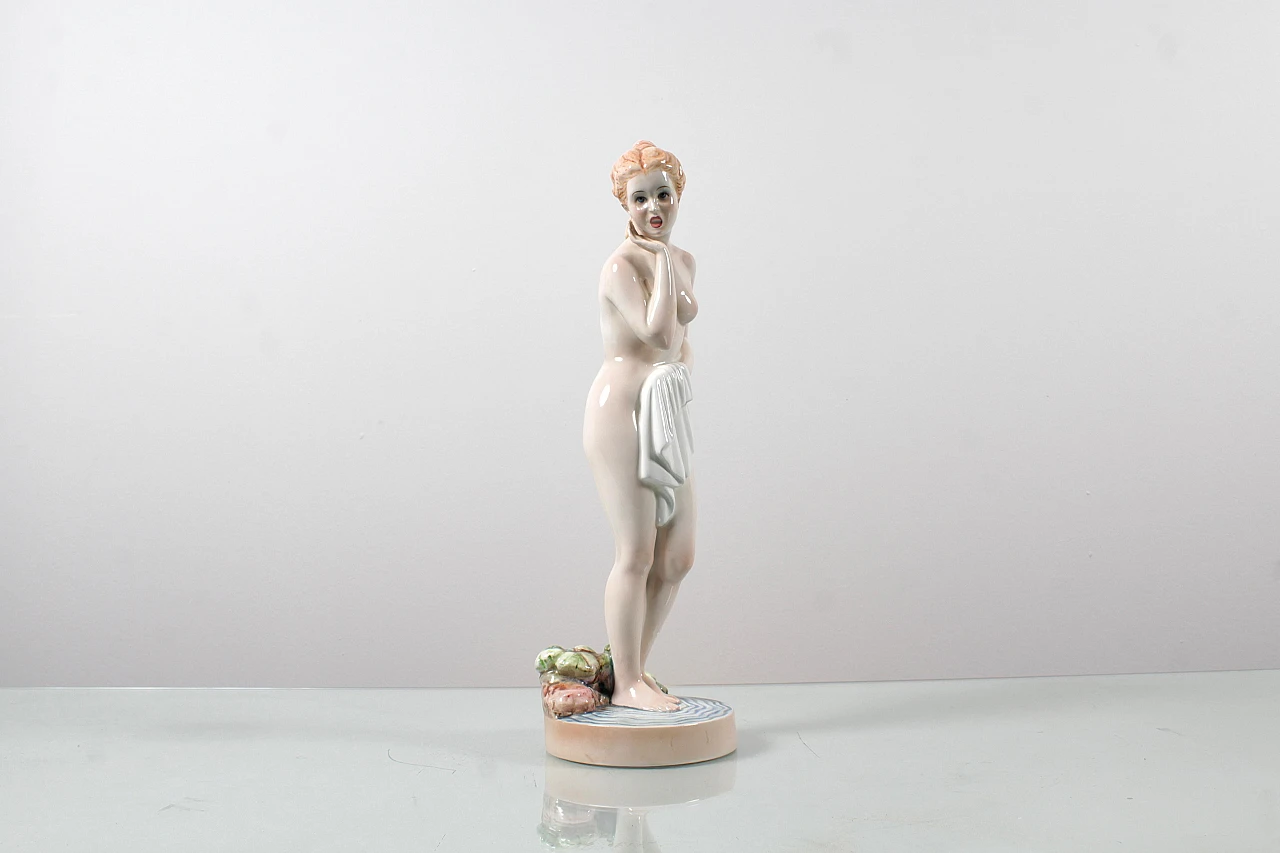 Giovanni Ronzan, female nude, porcelain sculpture, 1950s 3