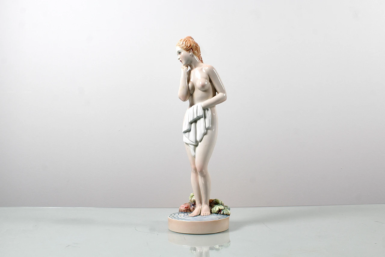 Giovanni Ronzan, female nude, porcelain sculpture, 1950s 8