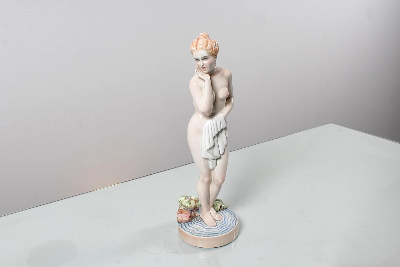 Giovanni Ronzan, female nude, porcelain sculpture, 1950s 9