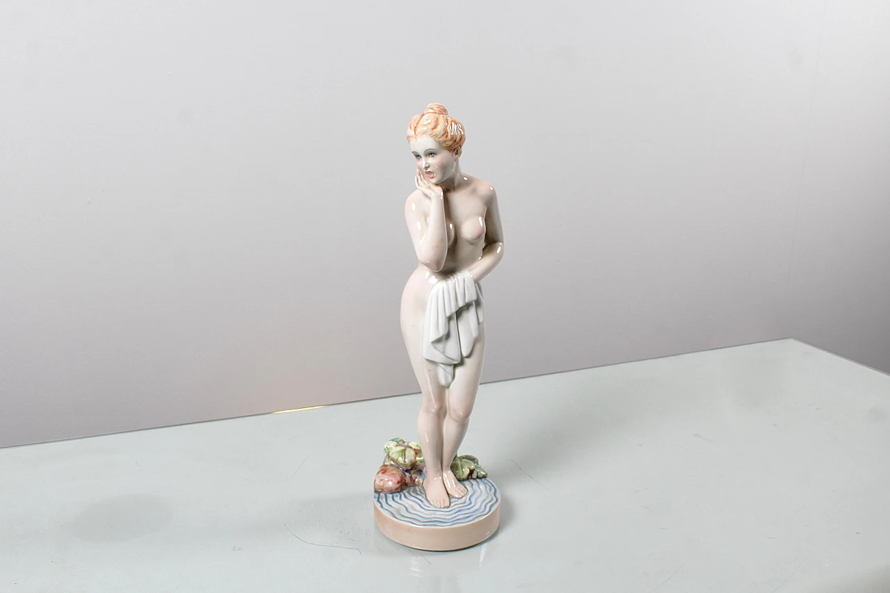 Giovanni Ronzan, female nude, porcelain sculpture, 1950s 10