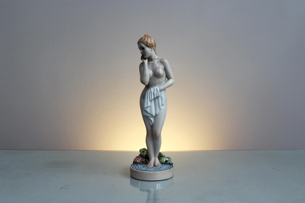 Giovanni Ronzan, female nude, porcelain sculpture, 1950s 11