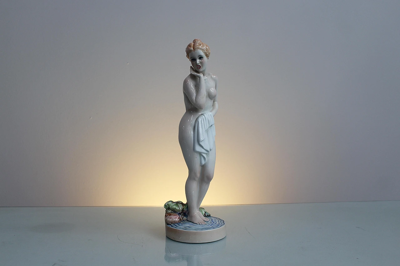 Giovanni Ronzan, female nude, porcelain sculpture, 1950s 12
