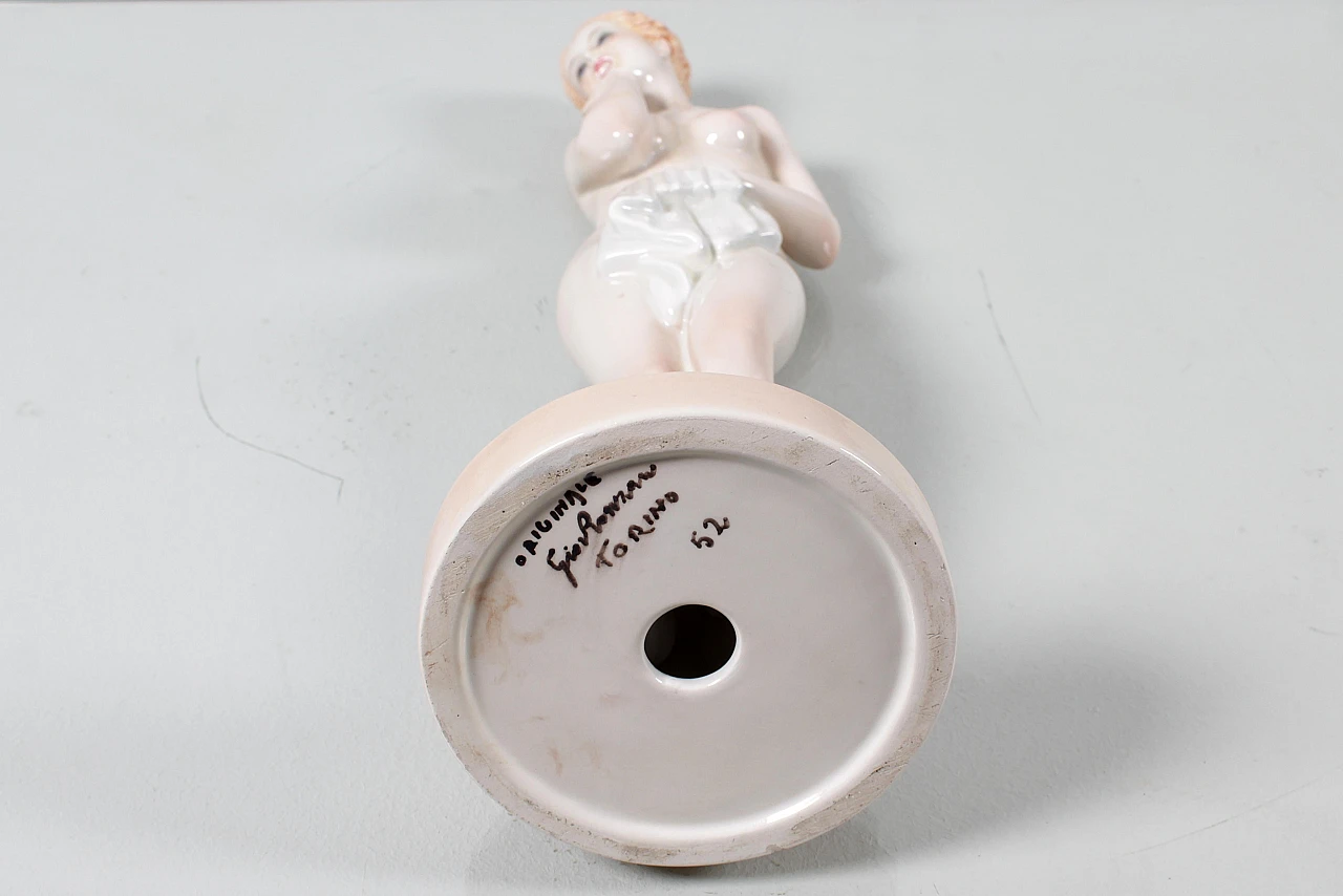 Giovanni Ronzan, female nude, porcelain sculpture, 1950s 14