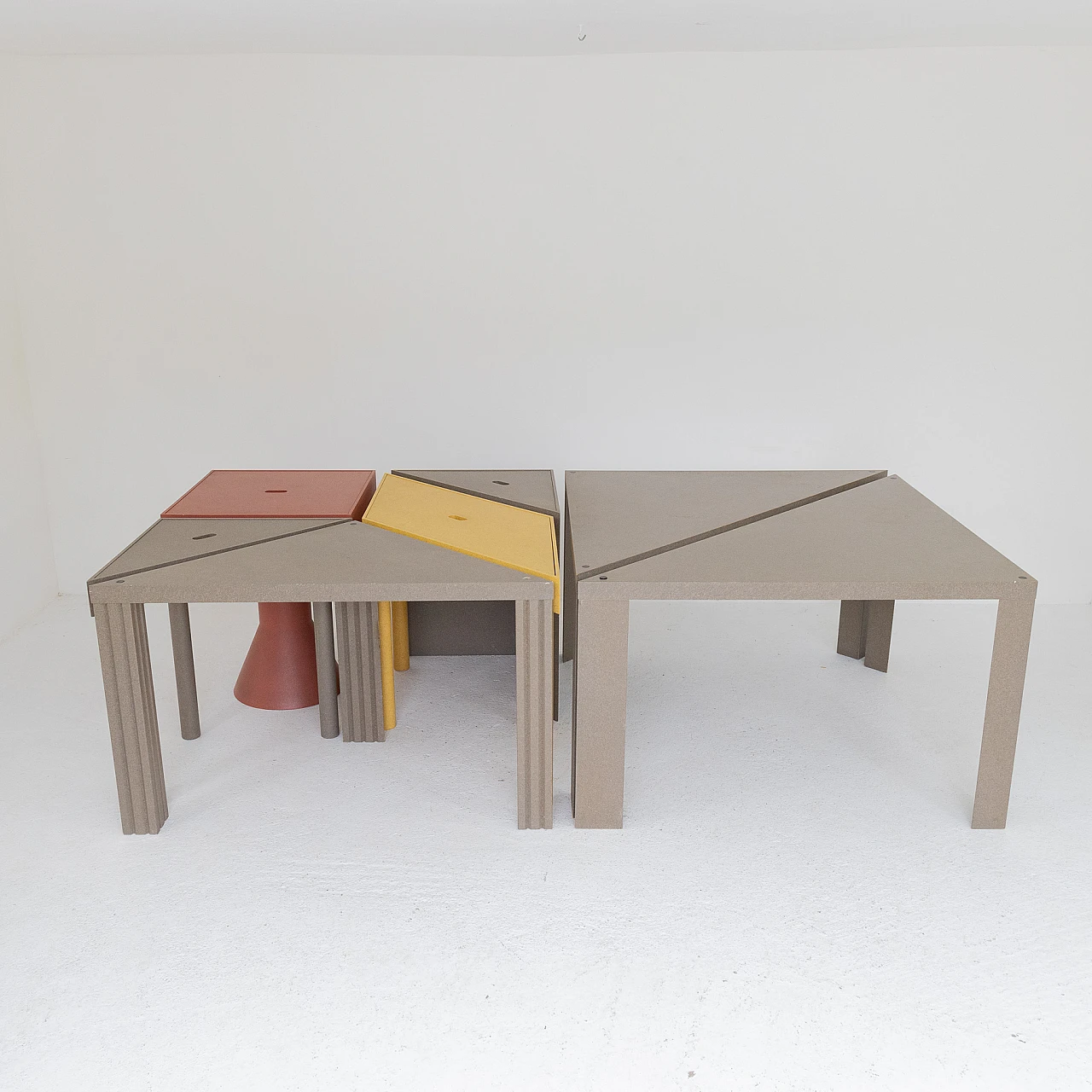 Tangram modular table by Massimo Morozzi for Cassina, 1980s 3