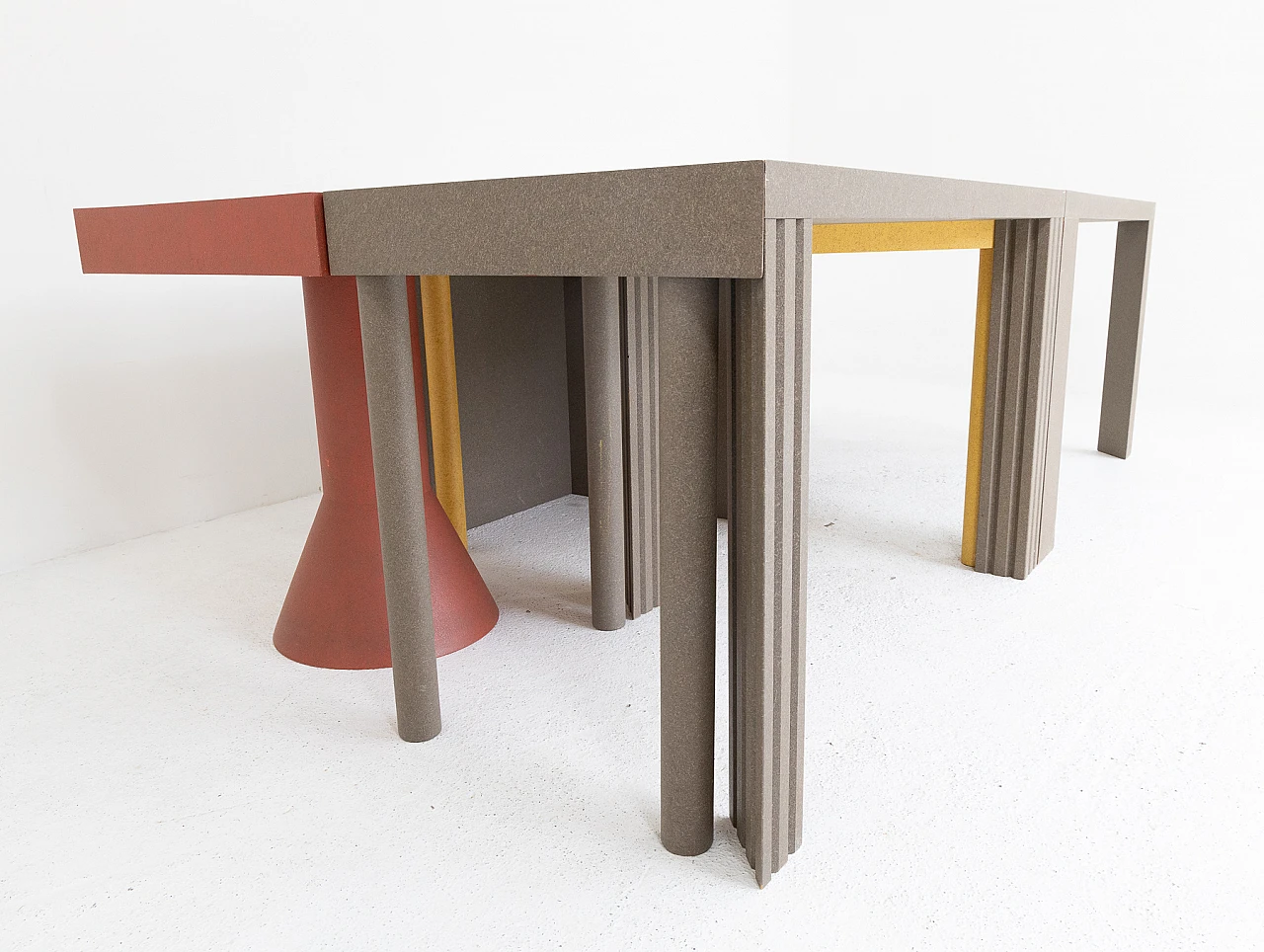 Tangram modular table by Massimo Morozzi for Cassina, 1980s 6