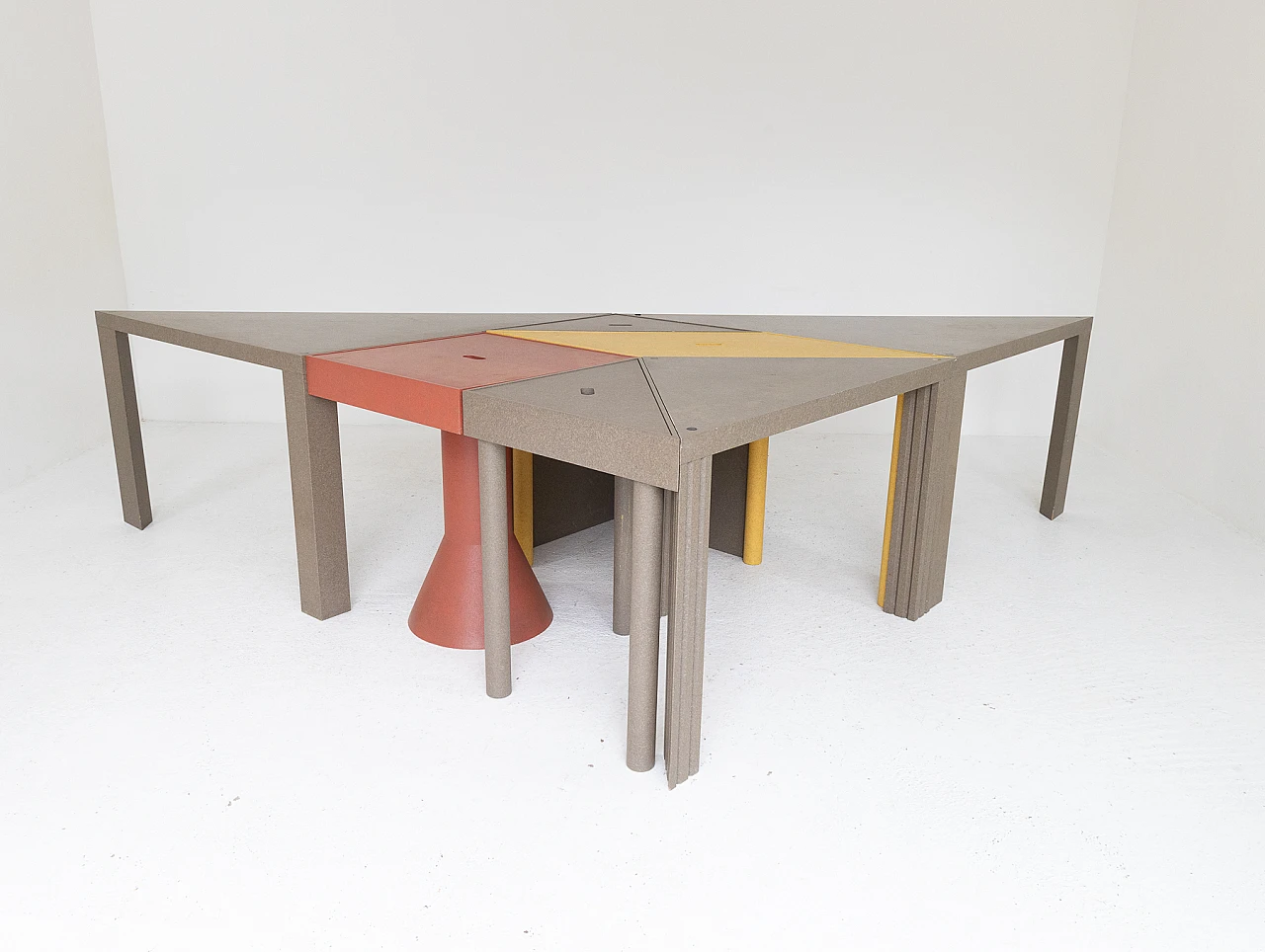 Tangram modular table by Massimo Morozzi for Cassina, 1980s 12