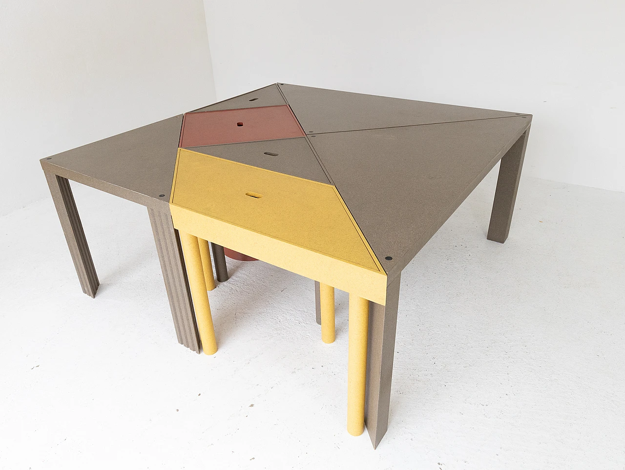 Tangram modular table by Massimo Morozzi for Cassina, 1980s 13