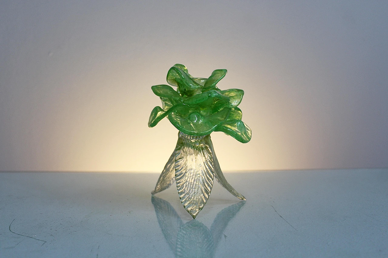 Murano glass candlestick attributed to Barovier, 1950s 2