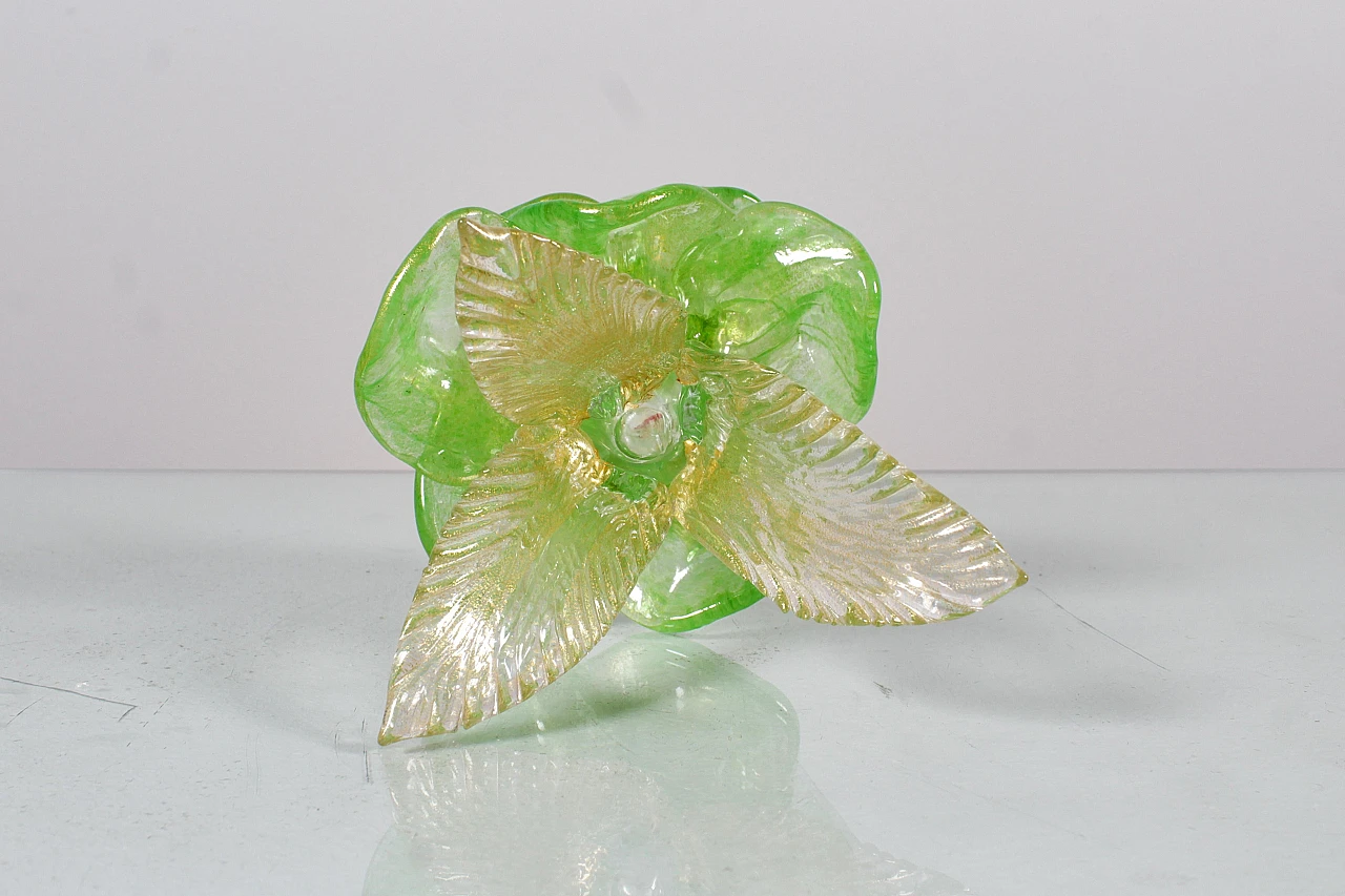 Murano glass candlestick attributed to Barovier, 1950s 8