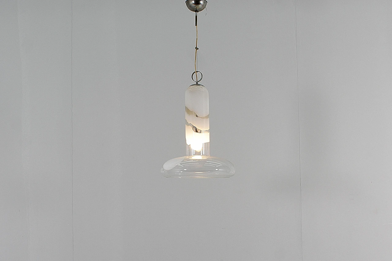 Glass chandelier attributed to Carlo Nason for Mazzega, 1960s 2