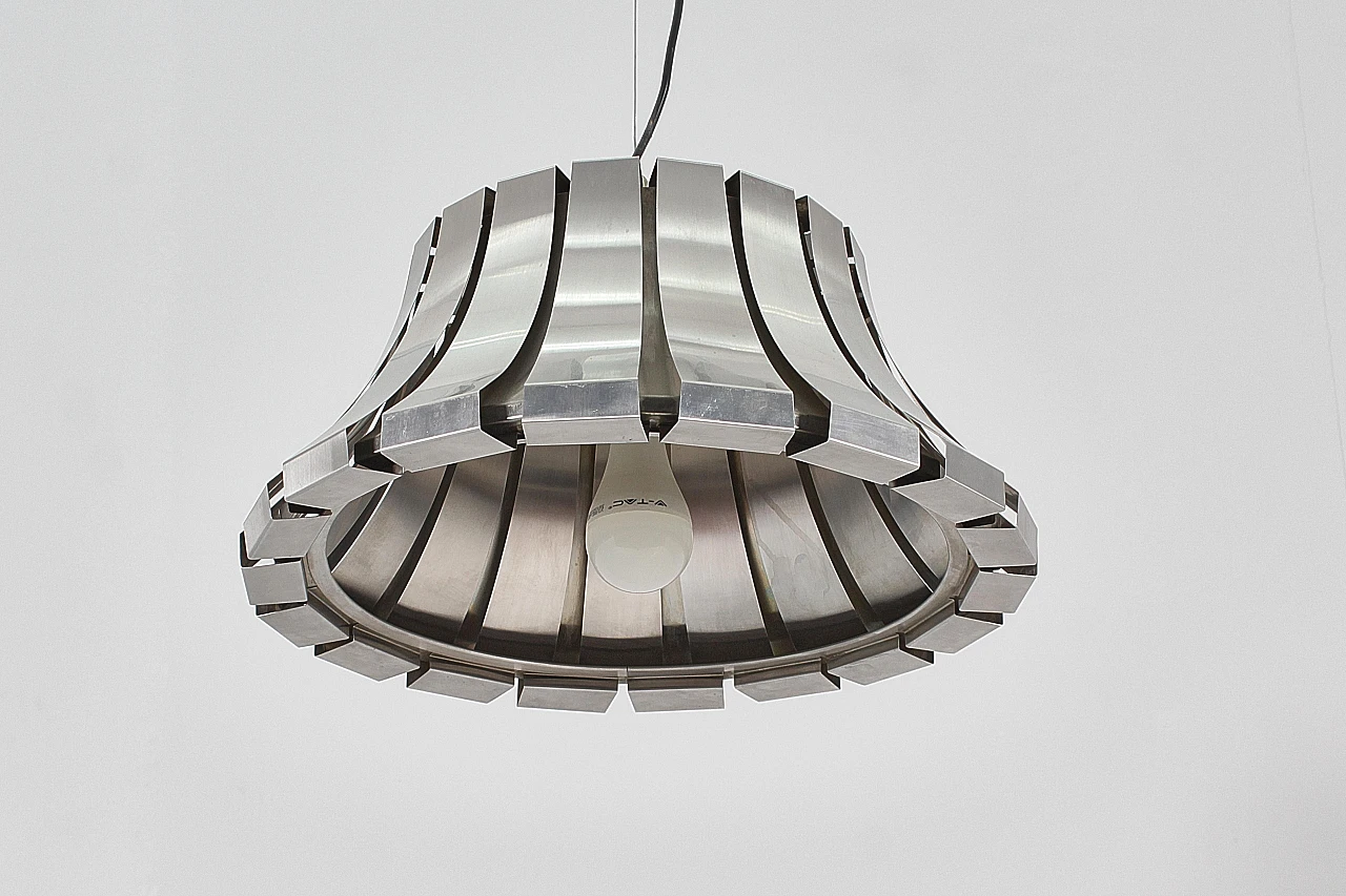 Steel lamp by Elio Martinelli for Martinelli Luce, 1960s 4