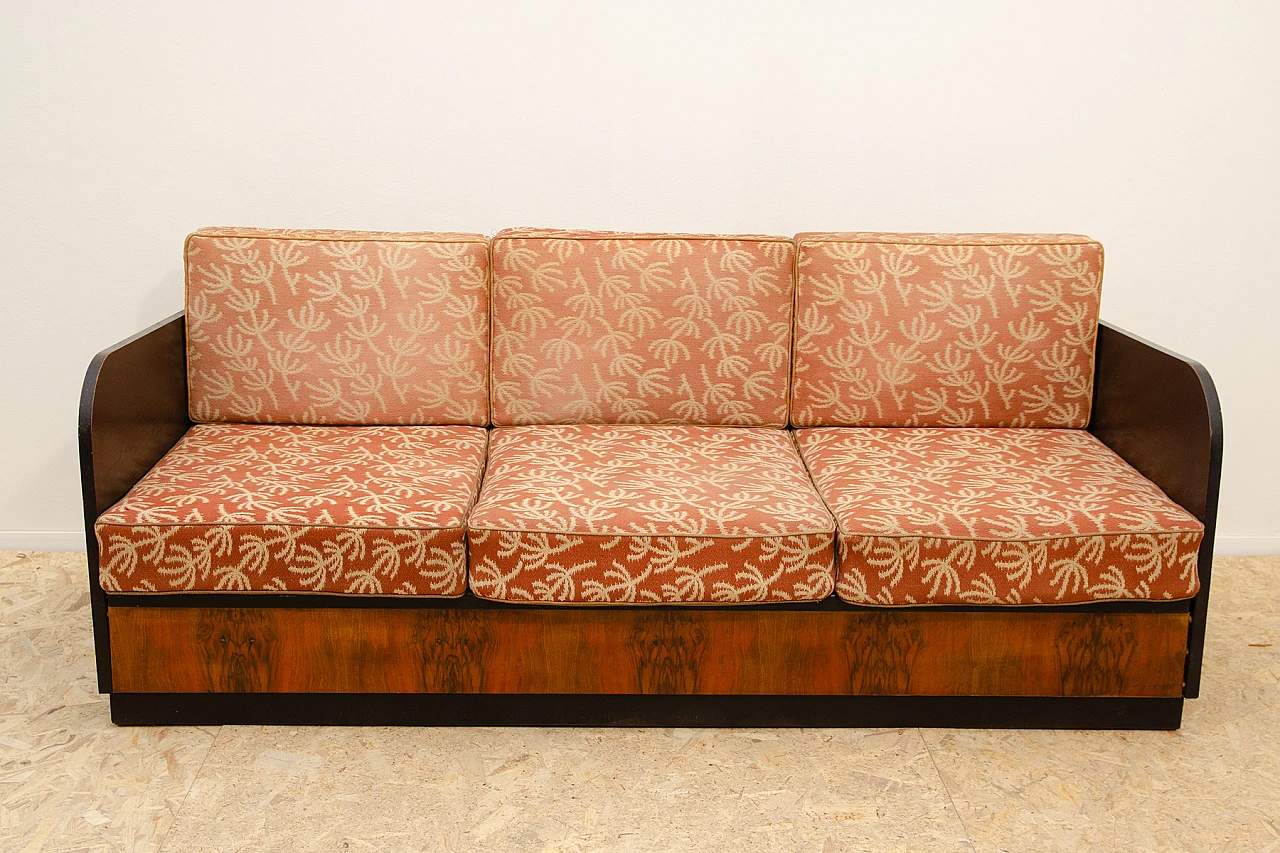 Art Deco sofa bed by Jindřich Halabala, 1930s 2