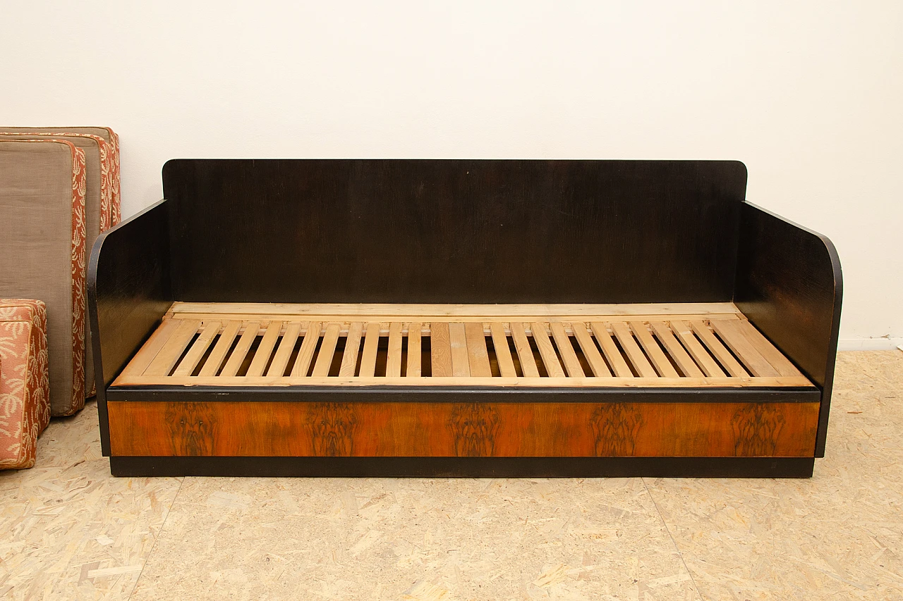 Art Deco sofa bed by Jindřich Halabala, 1930s 12