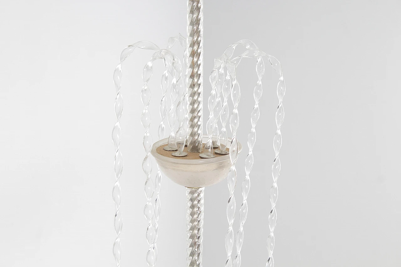 Murano glass chandelier attributed to Barovier & Toso, 1930s 4