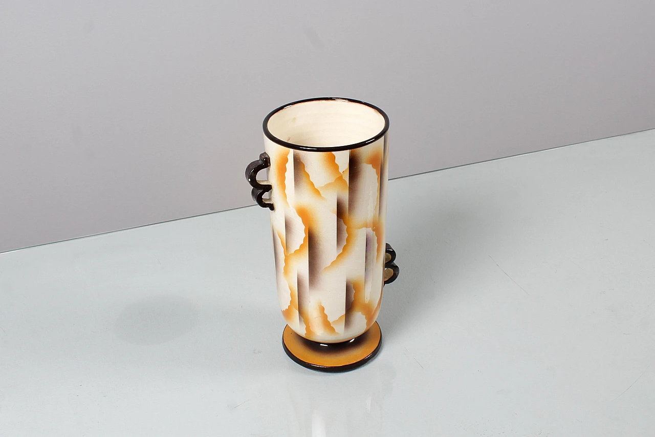 Futurist ceramic vase by Carraresi & Lucchesi, 1930s 7