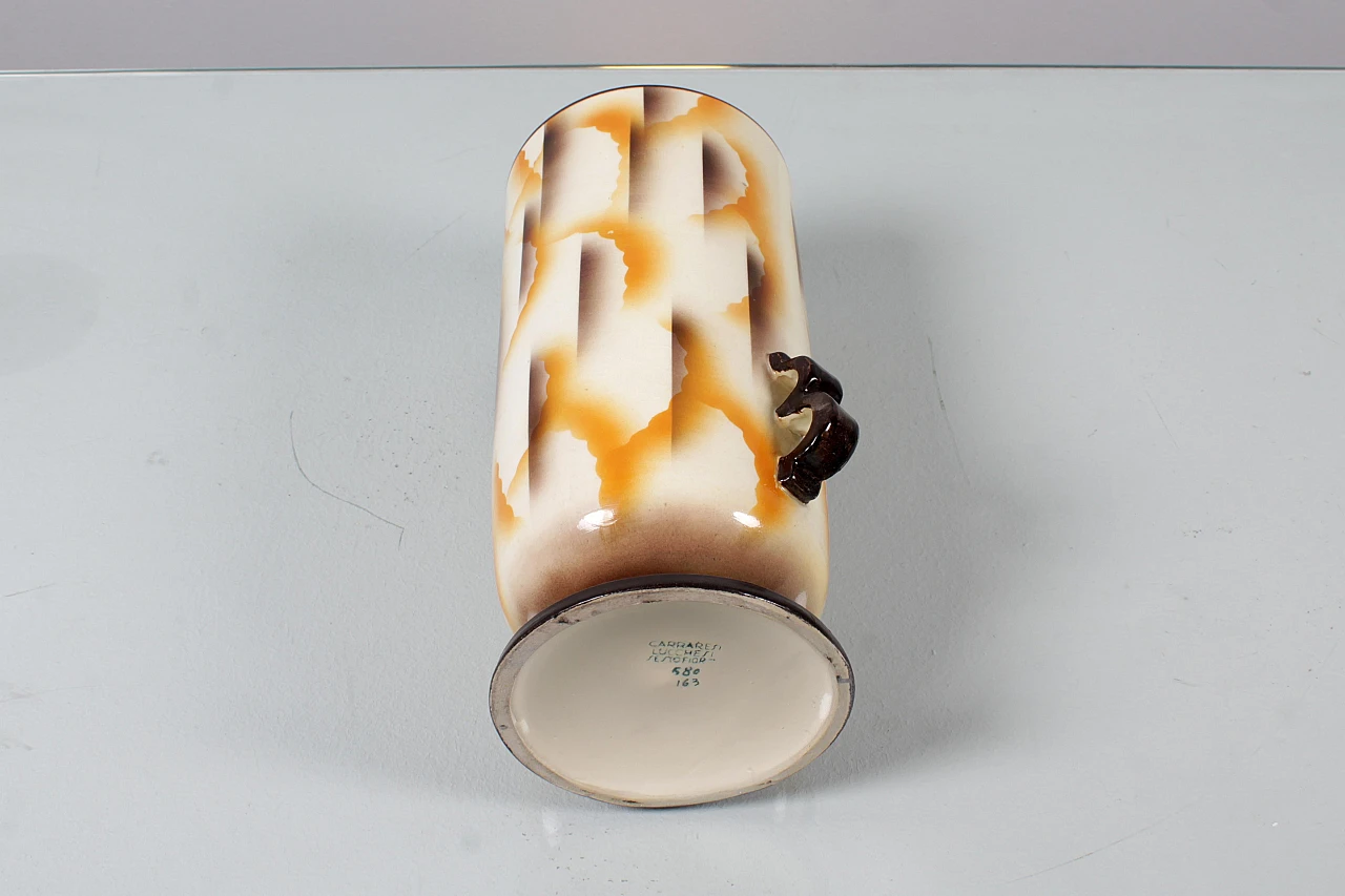 Futurist ceramic vase by Carraresi & Lucchesi, 1930s 11