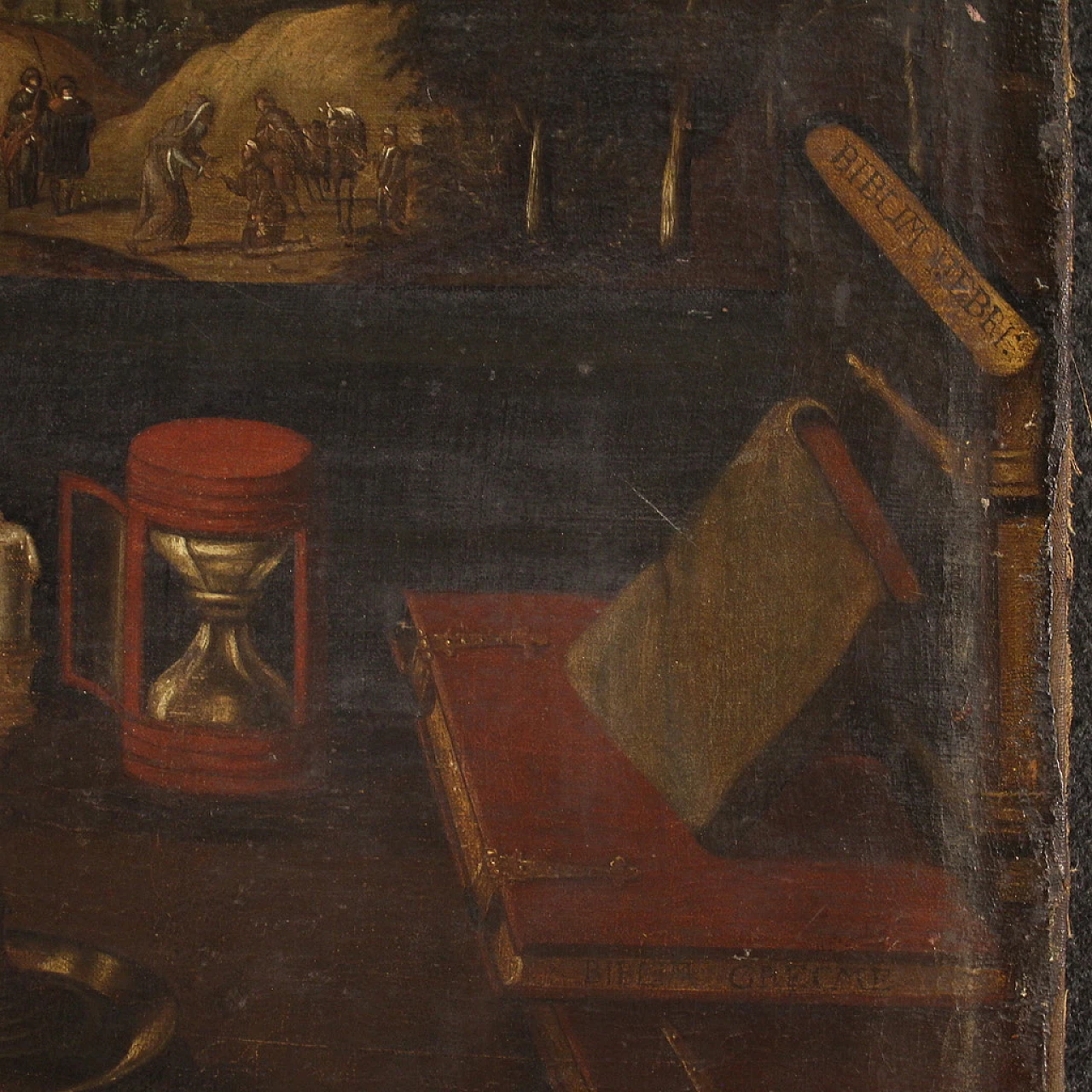 Flemish school, St. Jerome in his study, oil on canvas, 17th century 10