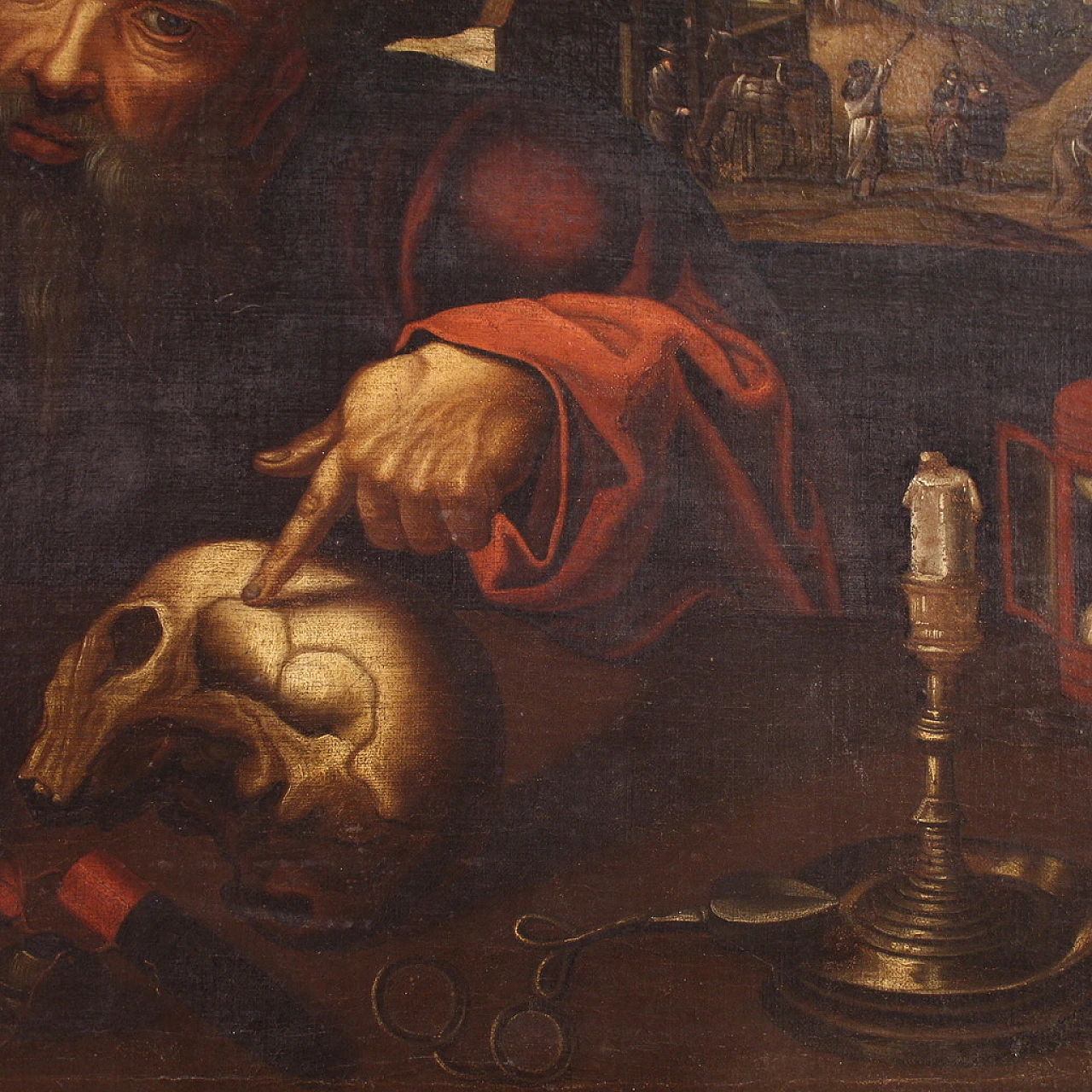 Flemish school, St. Jerome in his study, oil on canvas, 17th century 15