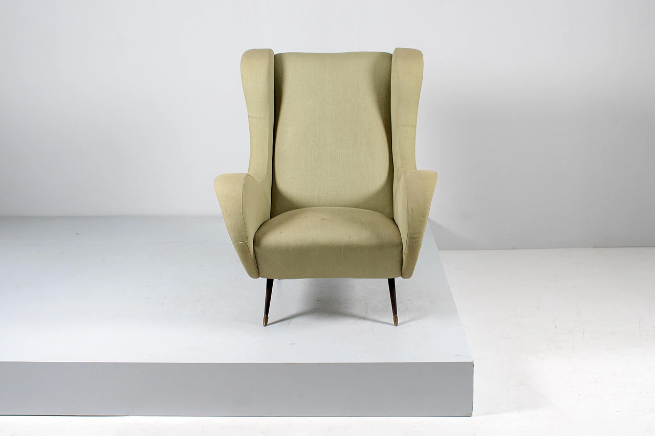 Senior style armchair attributed to Marco Zanuso for Arflex, 1950s 3