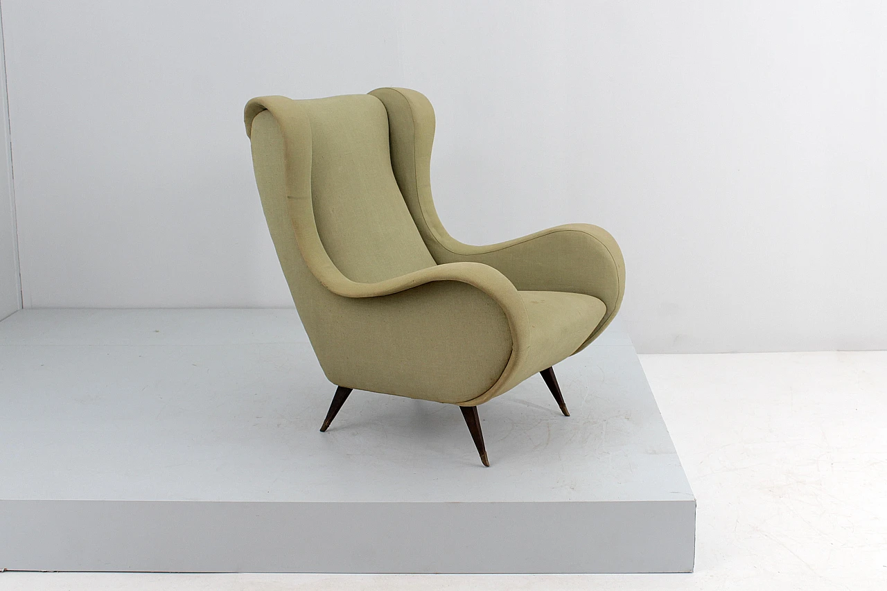 Senior style armchair attributed to Marco Zanuso for Arflex, 1950s 4