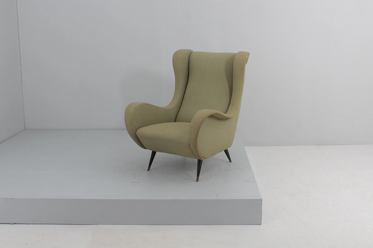 Senior style armchair attributed to Marco Zanuso for Arflex, 1950s 9
