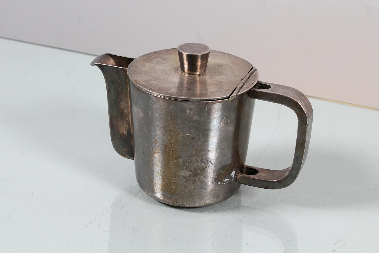 Nickel silver teapot by Gio Ponti for Krupp Milan, 1930s 4