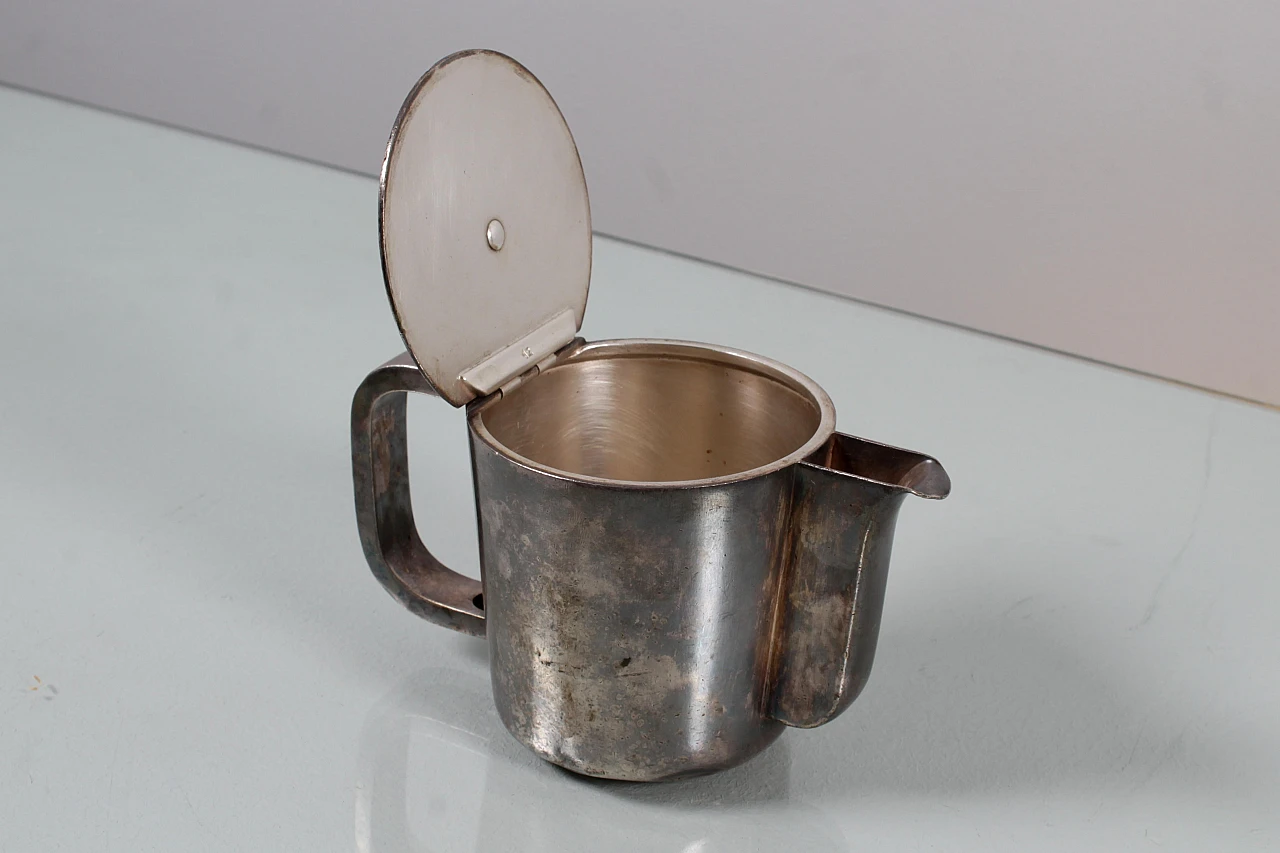 Nickel silver teapot by Gio Ponti for Krupp Milan, 1930s 6