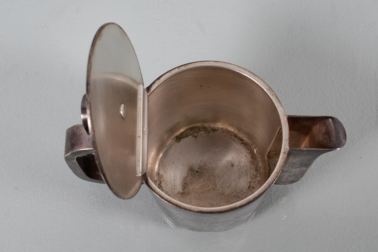 Nickel silver teapot by Gio Ponti for Krupp Milan, 1930s 7