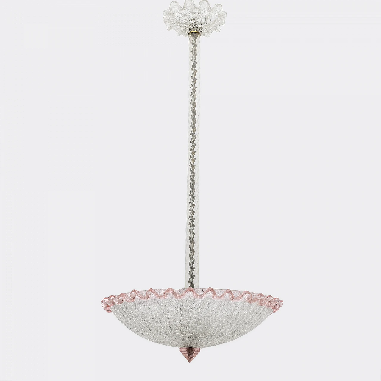 Murano glass chandelier in Barovier & Toso style, 1960s 2