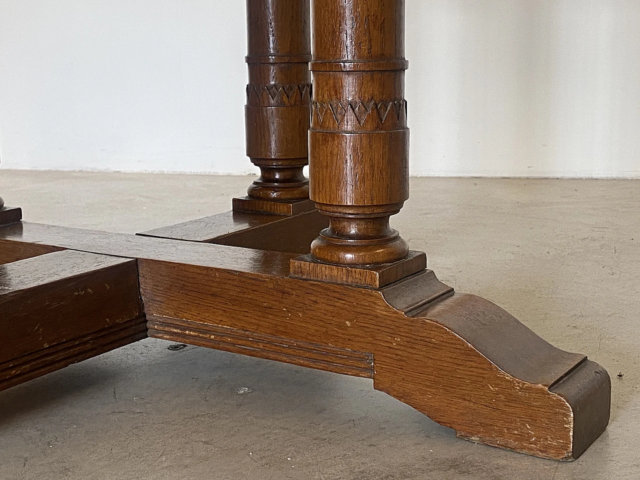 Pair of oak gaming tables, 1940s 1