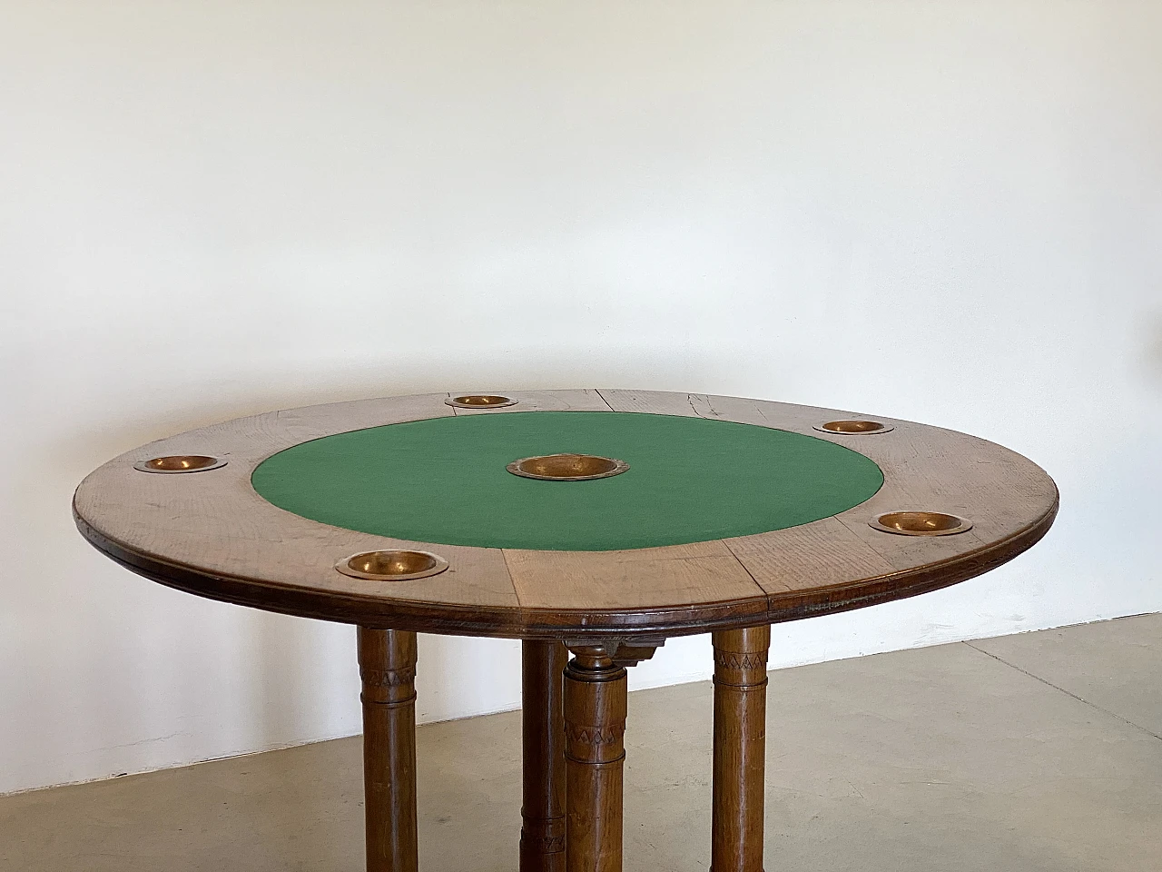 Pair of oak gaming tables, 1940s 10