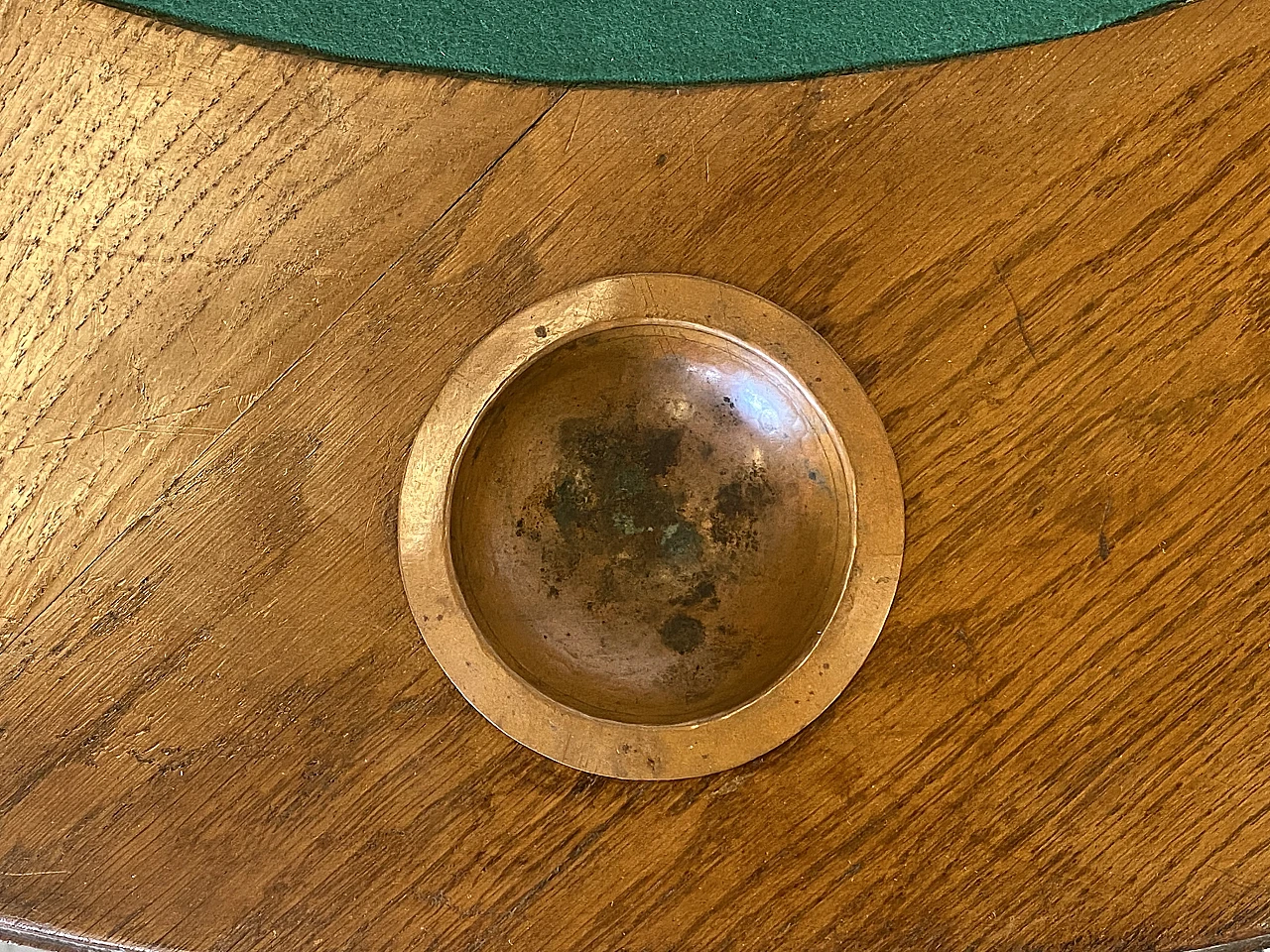 Pair of oak gaming tables, 1940s 11