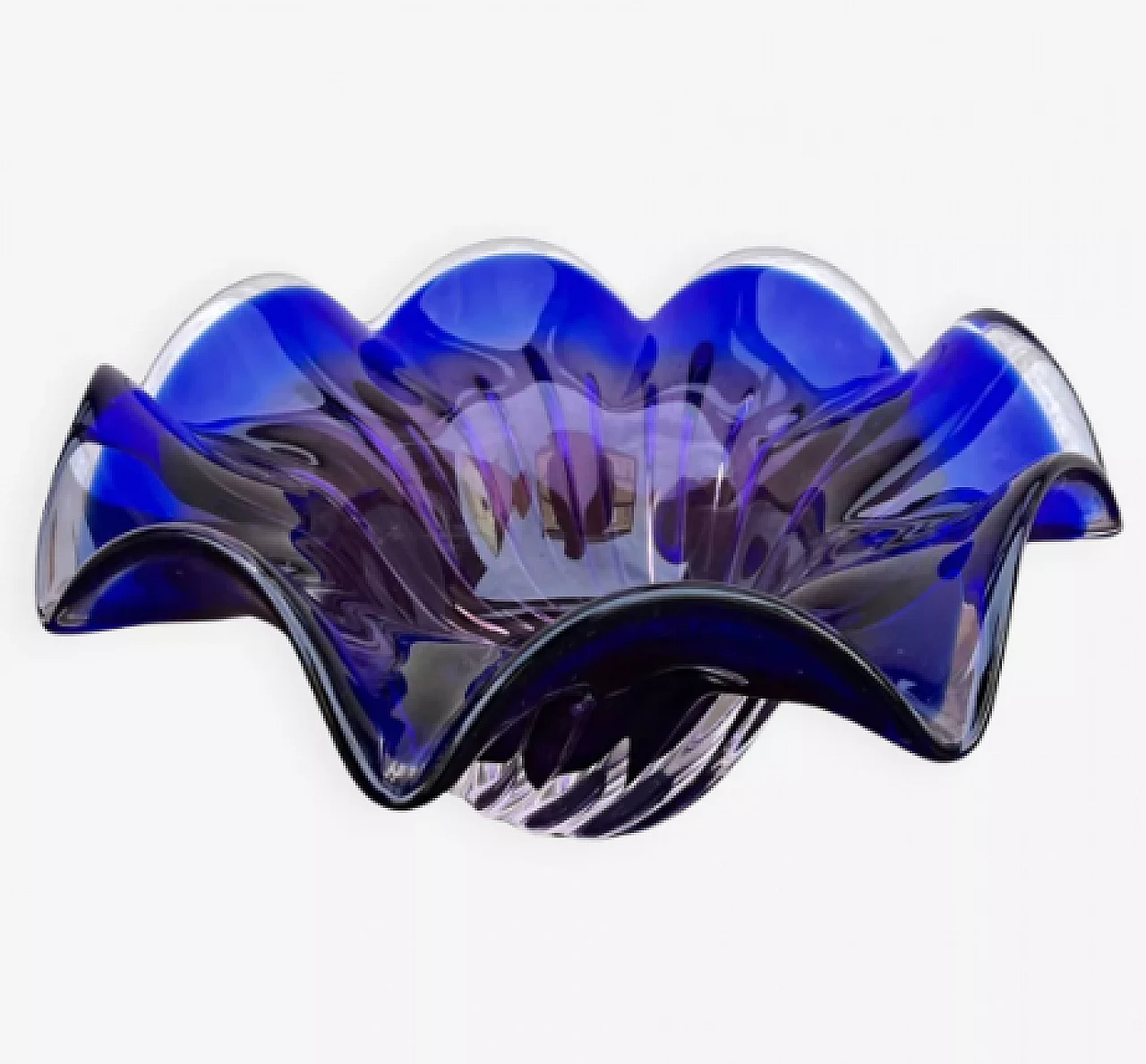 Glass bowl by J. Hospodka for Chribska Sklarna, 1960s 1