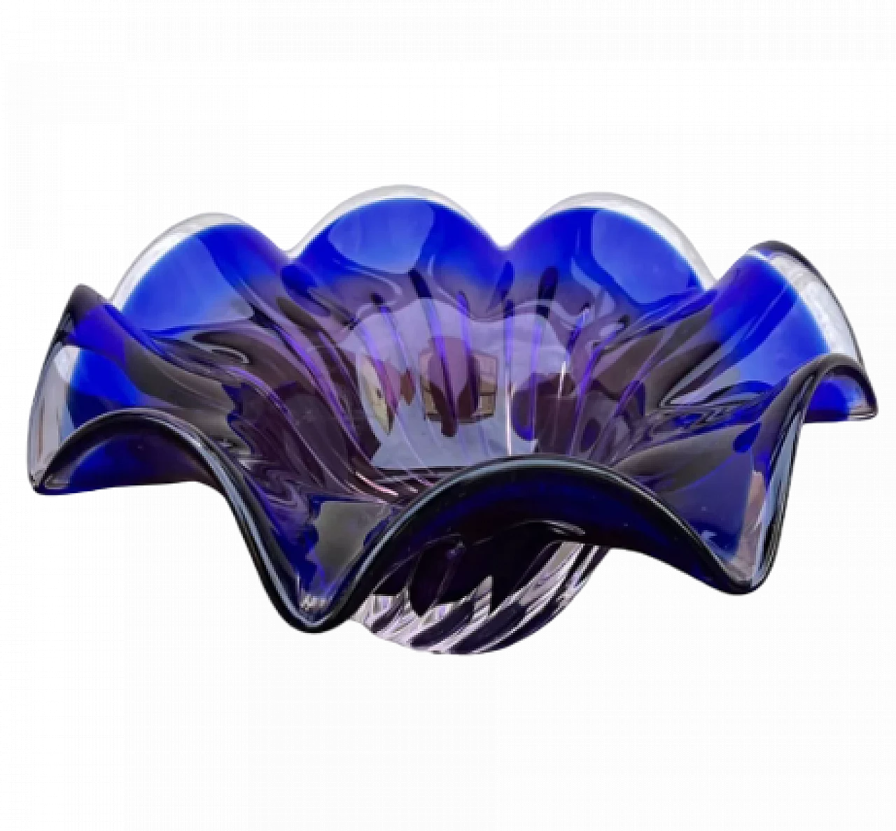 Glass bowl by J. Hospodka for Chribska Sklarna, 1960s 2