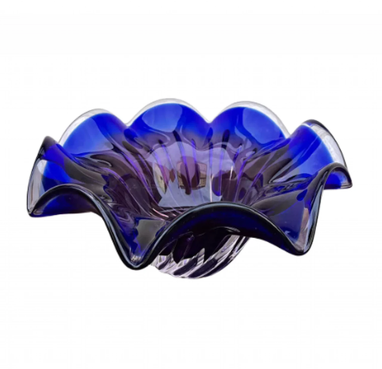 Glass bowl by J. Hospodka for Chribska Sklarna, 1960s 3