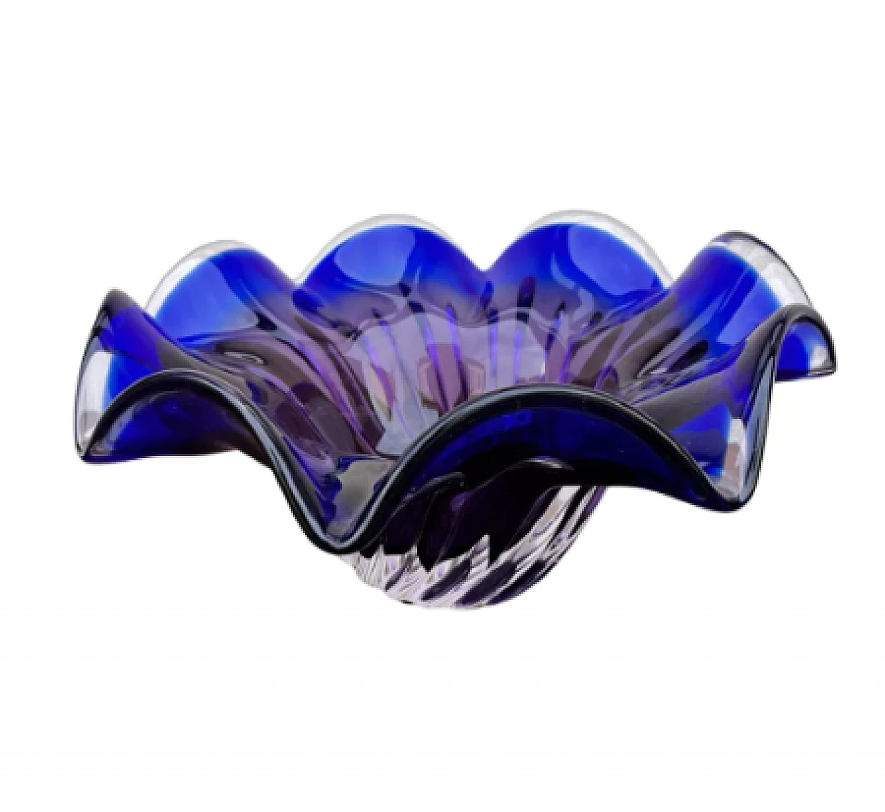 Glass bowl by J. Hospodka for Chribska Sklarna, 1960s 5