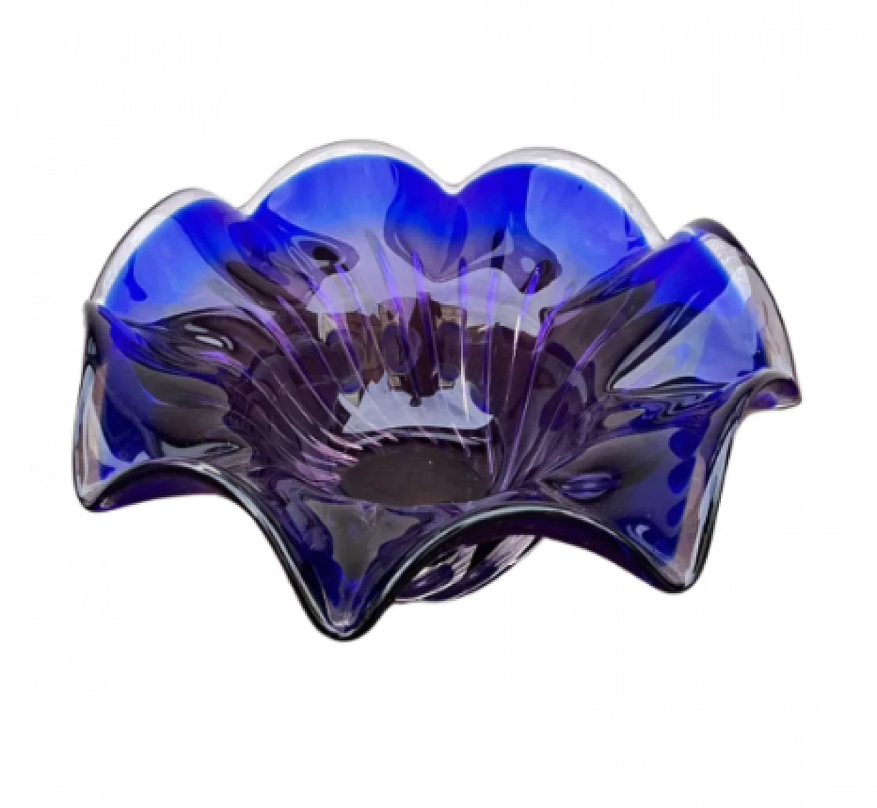 Glass bowl by J. Hospodka for Chribska Sklarna, 1960s 6