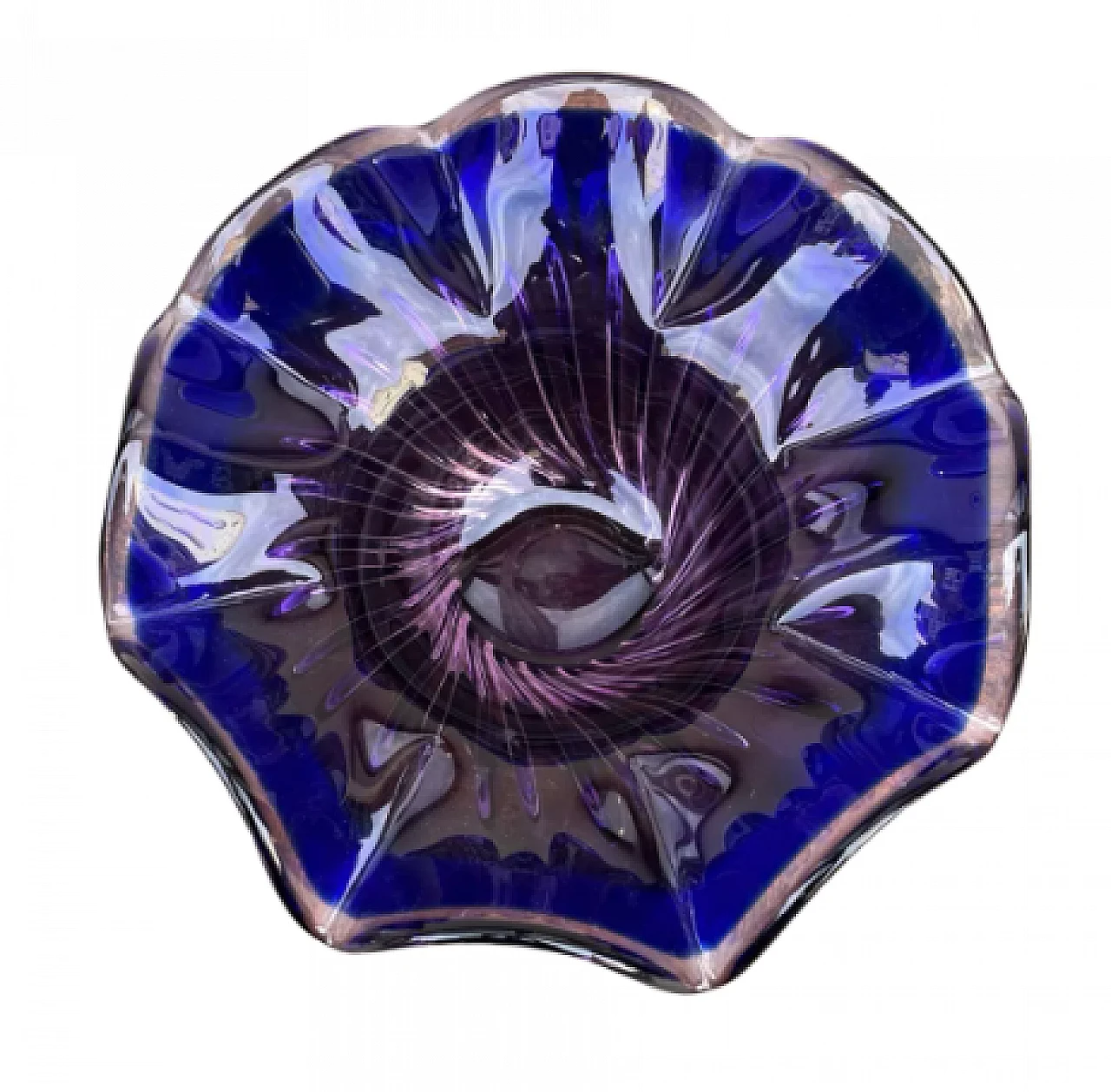 Glass bowl by J. Hospodka for Chribska Sklarna, 1960s 12