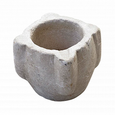 Carved stone mortar, late 19th century