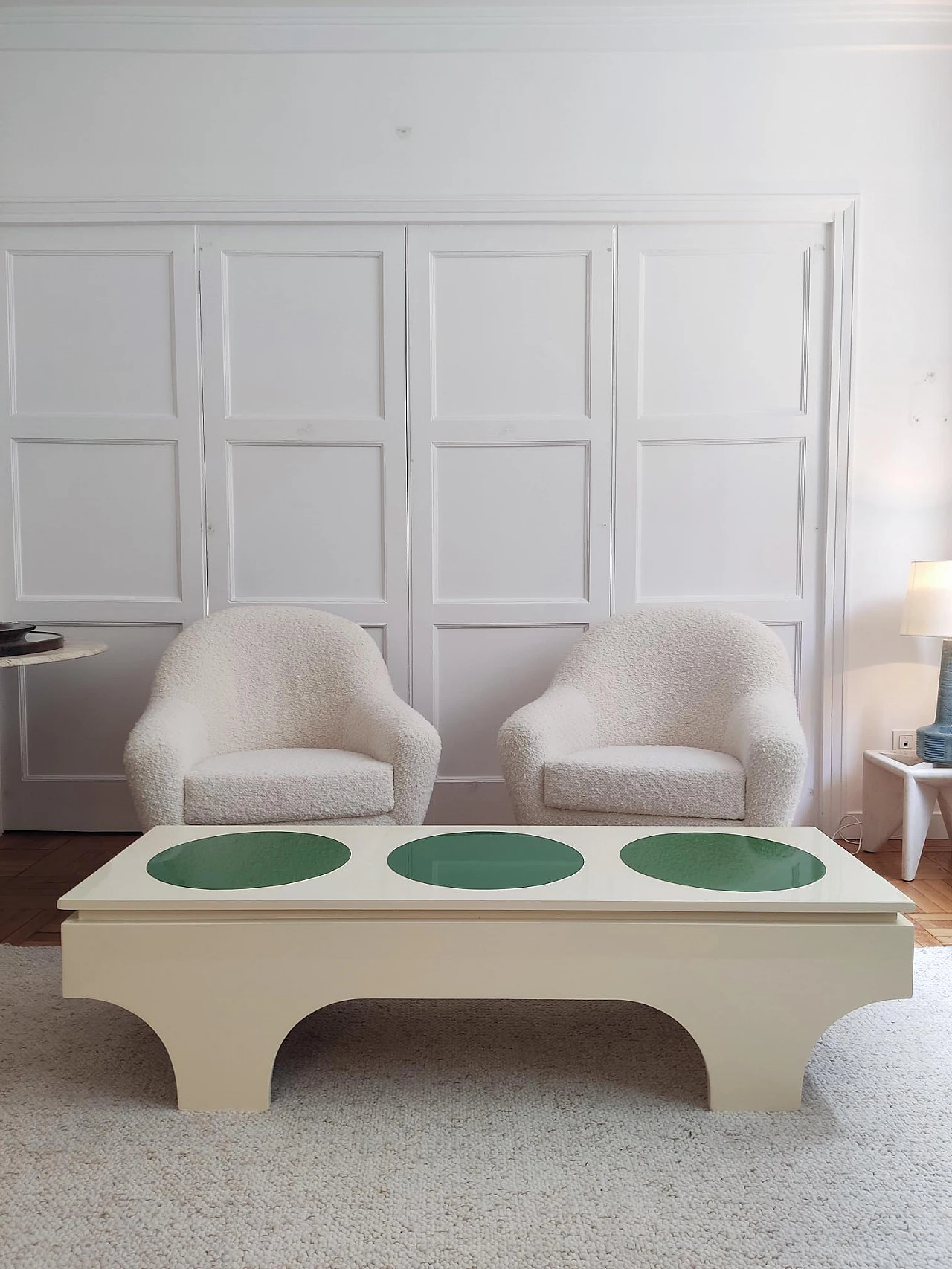 Lacquered coffee table attributed to Emiel Veranneman & Vasarely,1970s 10