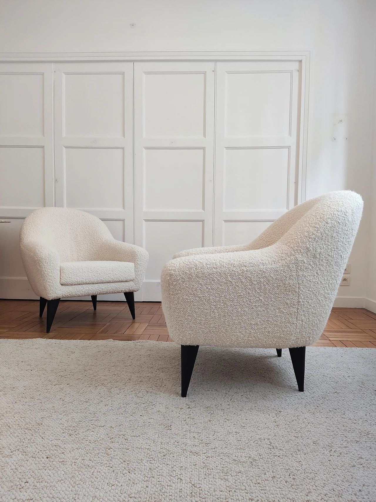 Pair of armchairs attributed to Charles Ramos, 1950s 1