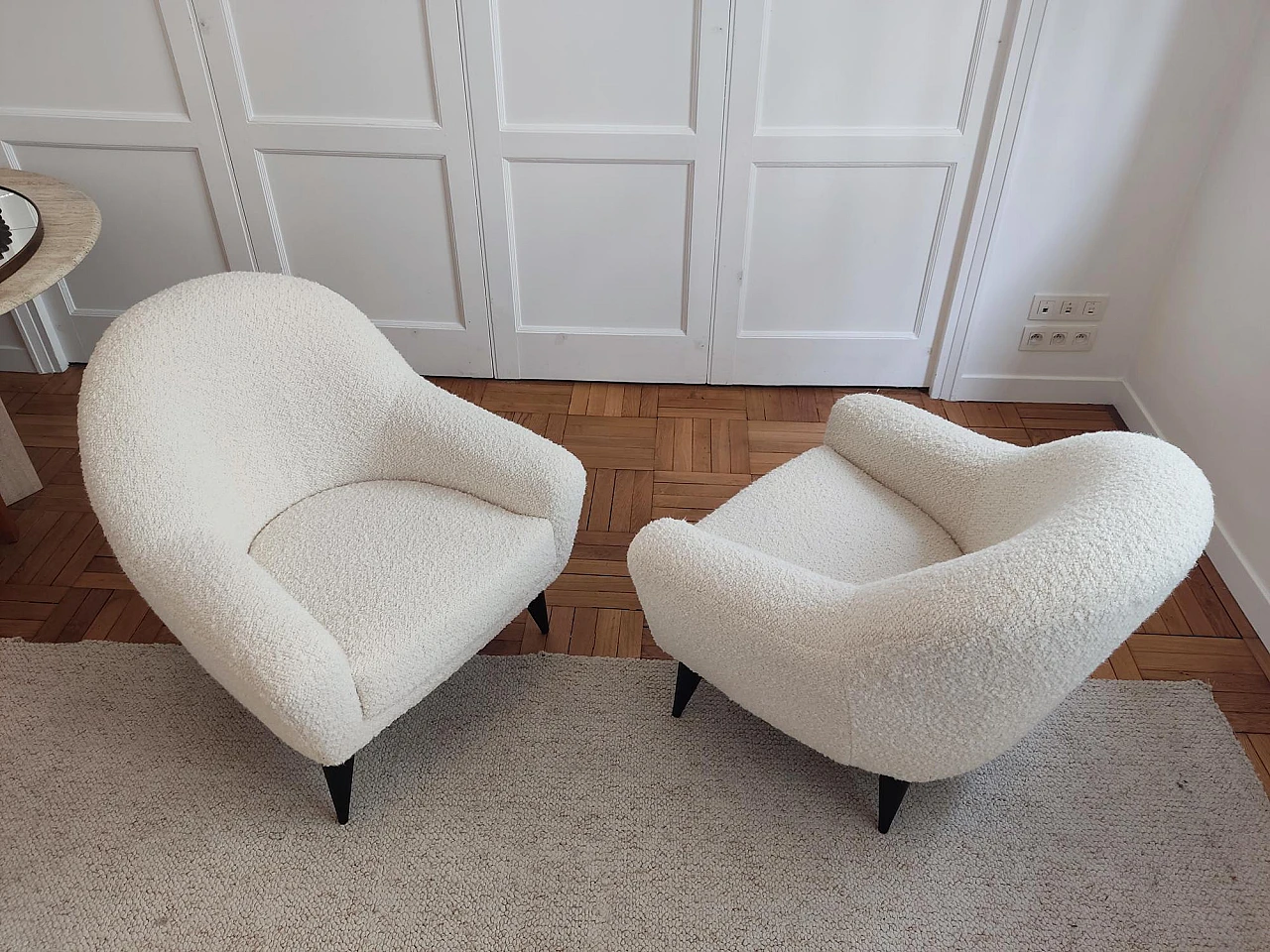 Pair of armchairs attributed to Charles Ramos, 1950s 5